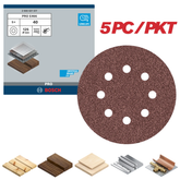 Bosch 125MM (5") Orbital Sanding Disc For Random Orbital Sanders, PRO E466 Series (5PC/PKT)